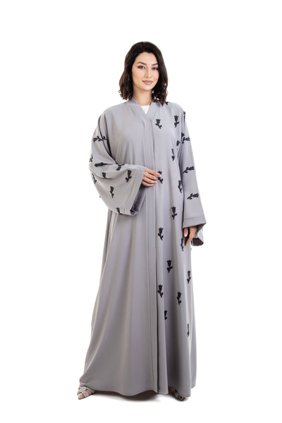 Abaya with Laser Cutting Design