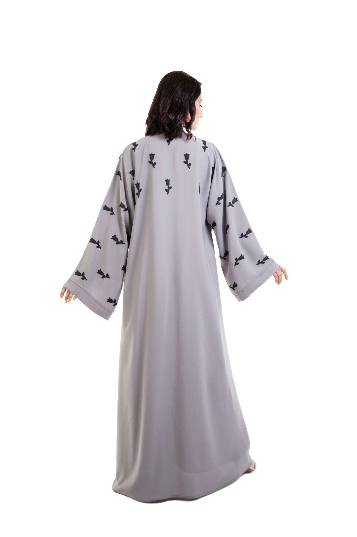 Abaya with Laser Cutting Design
