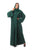 Green Abaya with Ary Embroidery and Crystals