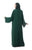 Green Abaya with Crystals and Hand Details