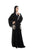 Tulle Motif Embroidered Abaya With Crystals
